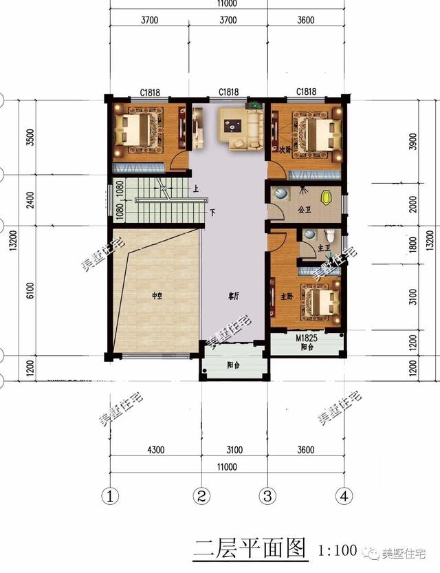 11X13米三層自建樓房設(shè)計(jì)圖，實(shí)用、大氣