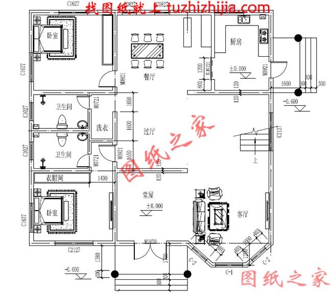 三層復(fù)式別墅小洋樓，挑空客廳，布局實(shí)用，千萬(wàn)人喜歡的實(shí)用戶(hù)型