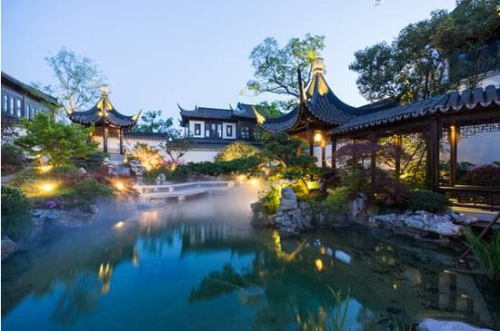 中式民宅別墅外觀效果圖大全，古香古色