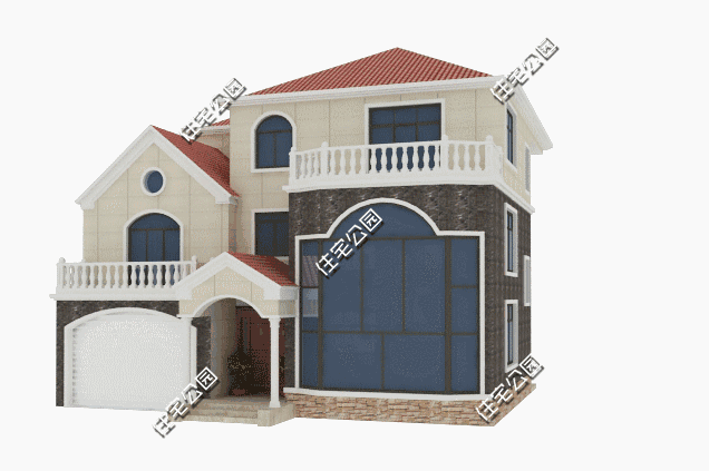 14.4X15.5米農(nóng)村三層別墅設(shè)計(jì)圖，好看又實(shí)用