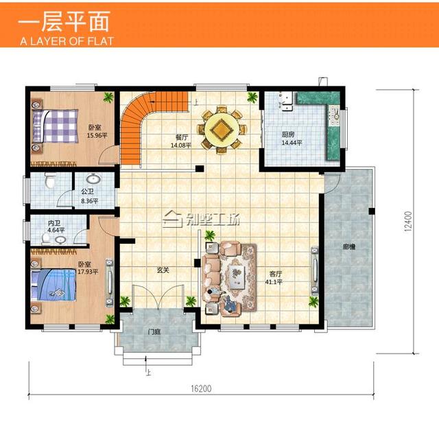 30萬農(nóng)村二層樓房設(shè)計(jì)圖，新中式風(fēng)格