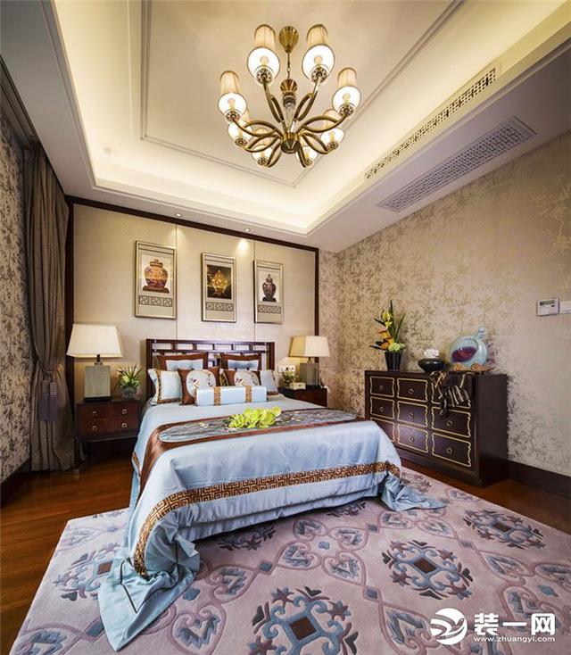 340平古麗古氣新中式風(fēng)格別墅裝修效果圖