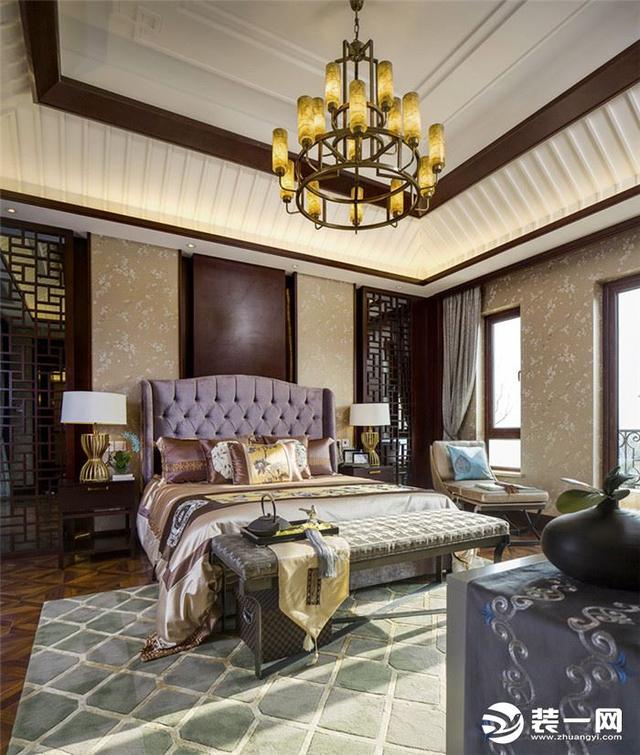 340平古麗古氣新中式風(fēng)格別墅裝修效果圖