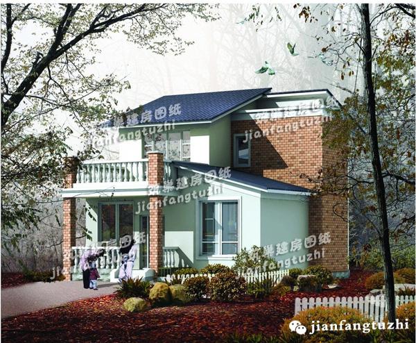 9x11農(nóng)村二層小樓房設(shè)計(jì)方案圖，經(jīng)濟(jì)實(shí)惠型