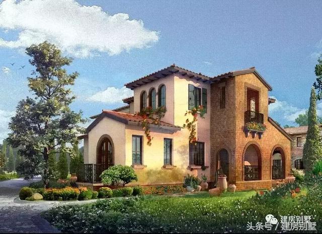 鄉(xiāng)村田園別墅外觀效果圖大全，美不美，自己看