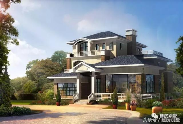 鄉(xiāng)村田園別墅外觀效果圖大全，美不美，自己看