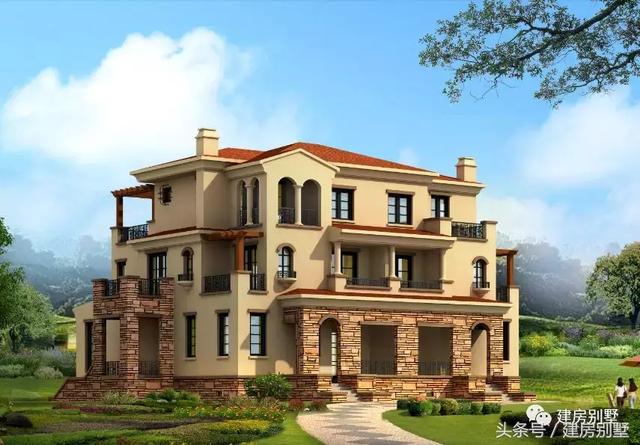 鄉(xiāng)村田園別墅外觀效果圖大全，美不美，自己看