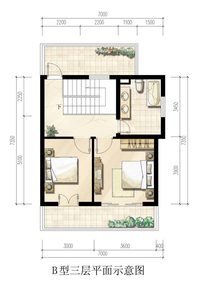 面寬12.5米農(nóng)村三層樓房設(shè)計，富有濃郁的田園氣息