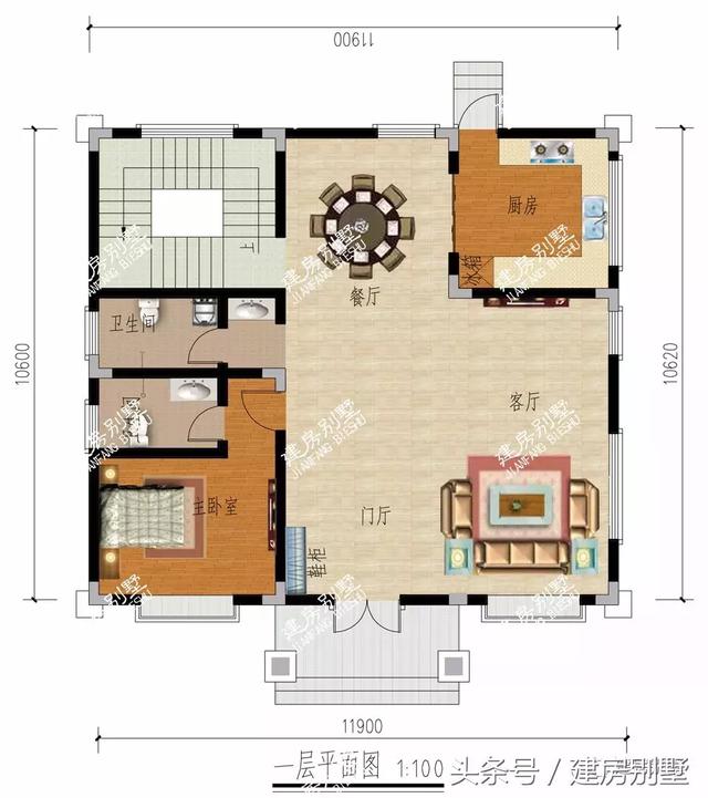 平屋頂四層農(nóng)村房屋設(shè)計(jì)方案圖，旺財(cái)?shù)膽粜? src="/uploads/allimg/180407/104S11a4-2.jpg" img_width="960" img_height="960" inline="0" style="box-sizing: border-box; -webkit-tap-highlight-color: transparent; border-style: none; max-width: 100%; display: block; margin: 10px auto;" /></p>
<p style="box-sizing: border-box; -webkit-tap-highlight-color: transparent; margin: 16px 0px; padding: 0px; color: rgb(34, 34, 34); font-family: "PingFang SC", "Hiragino Sans GB", "Microsoft YaHei", "WenQuanYi Micro Hei", "Helvetica Neue", Arial, sans-serif; font-size: 16px;">一層平面圖：設(shè)計(jì)比較的簡(jiǎn)單，老人房、廚房、餐客廳等等。</p>
<p style="box-sizing: border-box; -webkit-tap-highlight-color: transparent; margin: 16px 0px; padding: 0px; color: rgb(34, 34, 34); font-family: "PingFang SC", "Hiragino Sans GB", "Microsoft YaHei", "WenQuanYi Micro Hei", "Helvetica Neue", Arial, sans-serif; font-size: 16px;"><img alt=