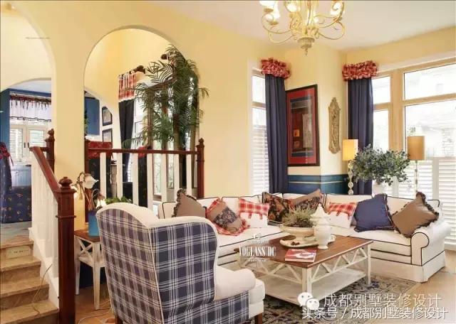 聯(lián)排別墅美式鄉(xiāng)村風(fēng)格裝修實拍圖，喜歡的不得了