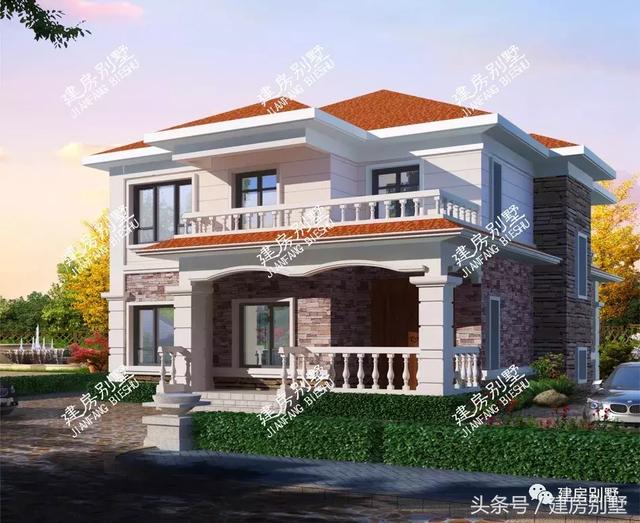 3款寬度12米的二層別墅設計圖，2024年很流行