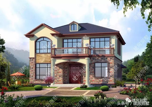 3款寬度12米的二層別墅設計圖，2024年很流行