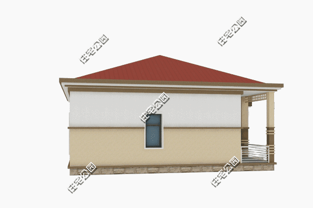 12x11米新農(nóng)村平層別墅戶型圖，3臥2廳很實用