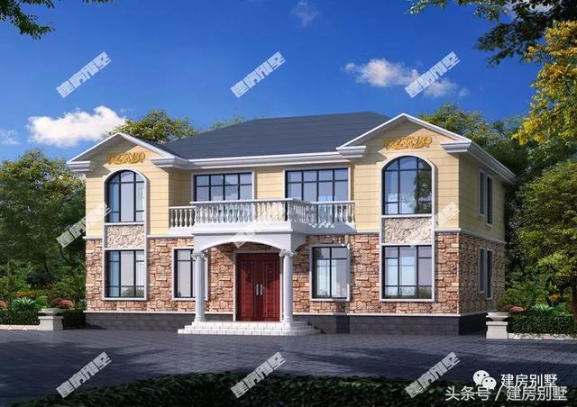 16*12米二層雙拼別墅設(shè)計圖，建好保證很有面子