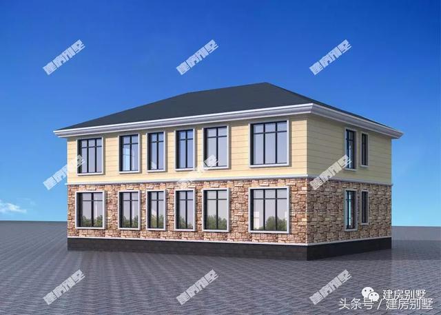 16*12米二層雙拼別墅設(shè)計圖，建好保證很有面子