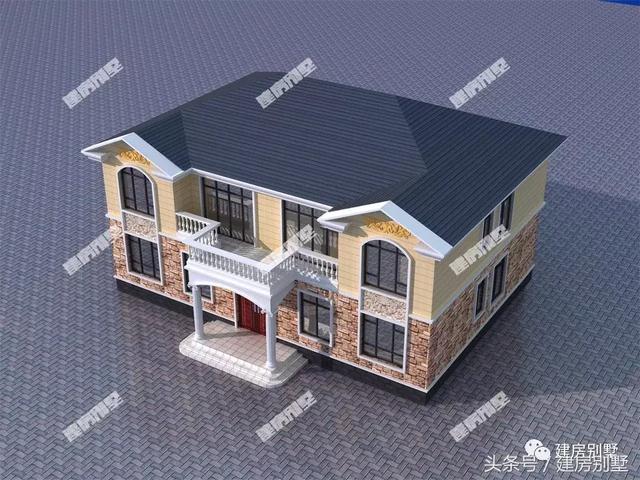 16*12米二層雙拼別墅設(shè)計圖，建好保證很有面子