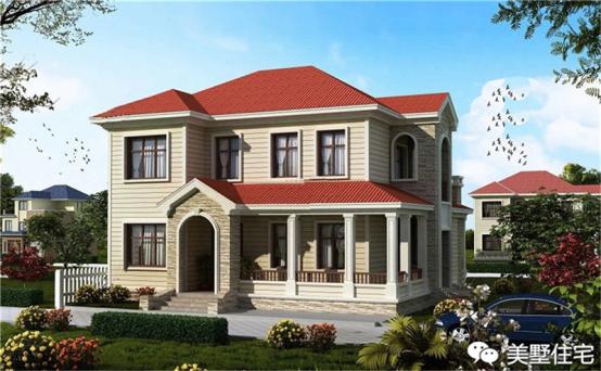 24款好看的住宅外觀效果圖，一二三層都有