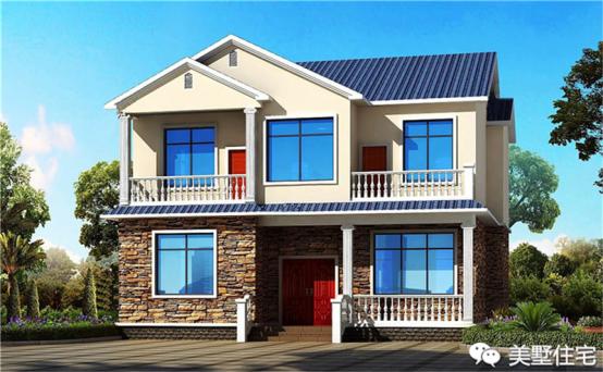 24款好看的住宅外觀效果圖，一二三層都有