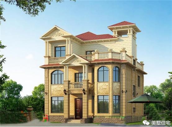 24款好看的住宅外觀效果圖，一二三層都有