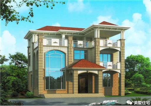 24款好看的住宅外觀效果圖，一二三層都有