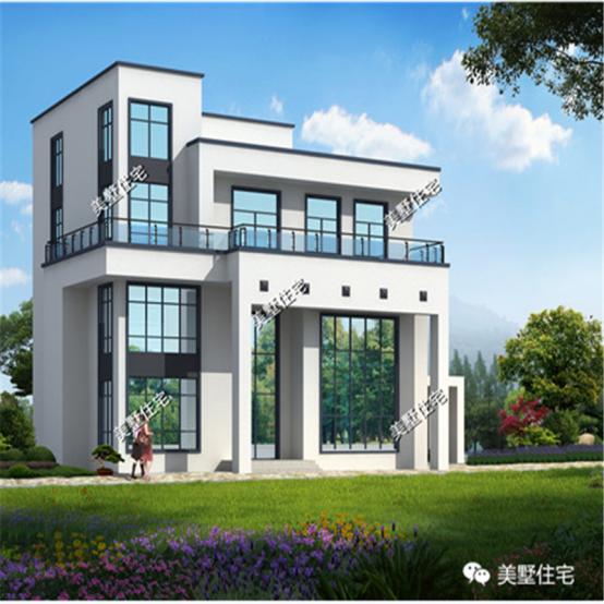 5款平頂別墅外觀效果圖，坡屋頂都看膩了