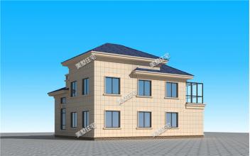 16*12米帶陽(yáng)光房二層小別墅設(shè)計(jì)圖，張揚(yáng)兼奢華