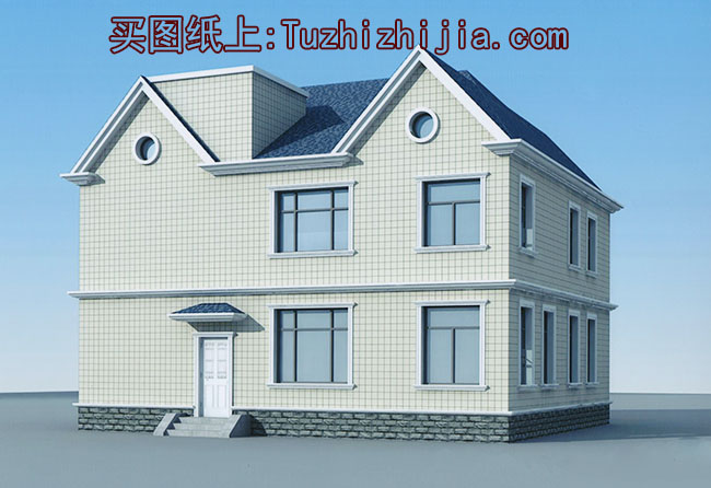 農(nóng)村二層半別墅設(shè)計(jì)設(shè)計(jì)圖（帶閣樓），戶(hù)型經(jīng)典實(shí)用