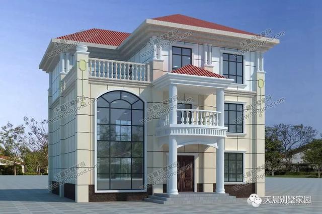 開間12米、進(jìn)深12米三層歐式別墅設(shè)計(jì)圖，保證你喜歡