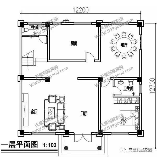 開間12米、進(jìn)深12米三層歐式別墅設(shè)計(jì)圖，保證你喜歡