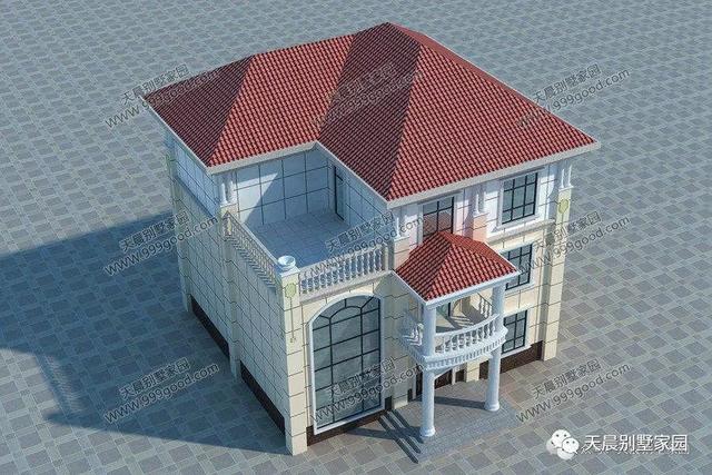 開間12米、進(jìn)深12米三層歐式別墅設(shè)計(jì)圖，保證你喜歡