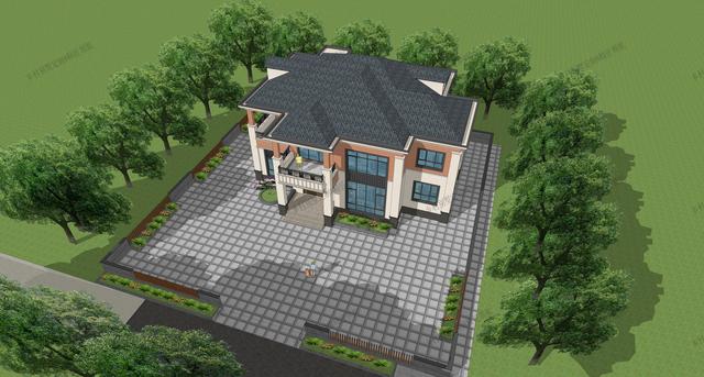 適合三代同堂居住自建別墅方案，附效果圖