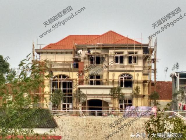 15米X15米三層自建樓房設(shè)計圖，附完工圖