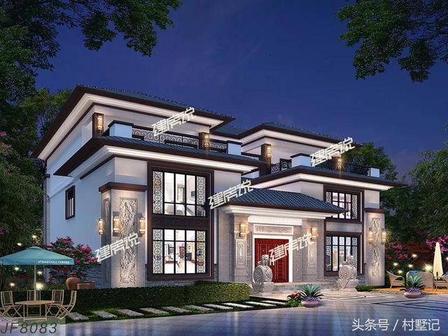 新中式別墅設計圖，附裝修、庭院實拍，魅力無窮