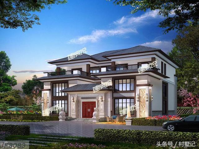新中式別墅設計圖，附裝修、庭院實拍，魅力無窮