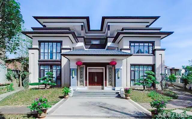 新中式別墅設計圖，附裝修、庭院實拍，魅力無窮