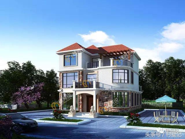 別墅實(shí)景照片圖和效果圖對(duì)比，看完肯定得給施工隊(duì)點(diǎn)贊