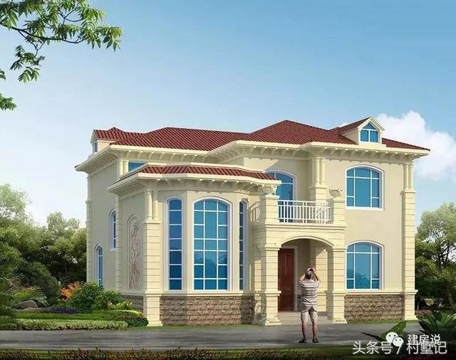 別墅實(shí)景照片圖和效果圖對(duì)比，看完肯定得給施工隊(duì)點(diǎn)贊