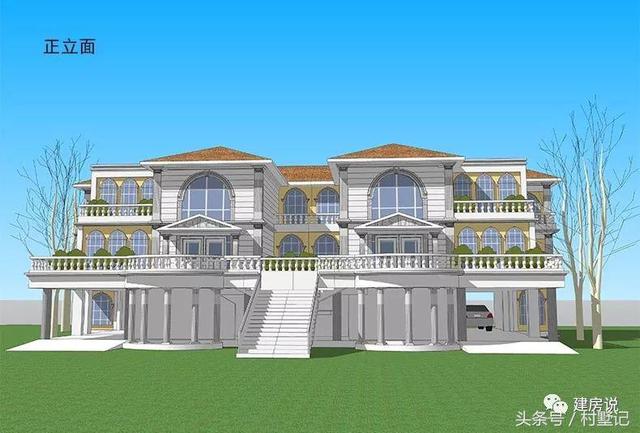 別墅實(shí)景照片圖和效果圖對(duì)比，看完肯定得給施工隊(duì)點(diǎn)贊