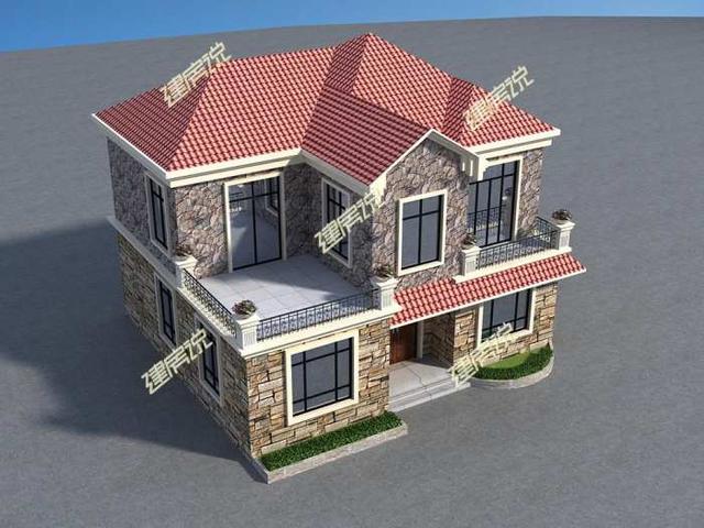 二層美式花園別墅戶型圖, 得此墅, 愿等佳人