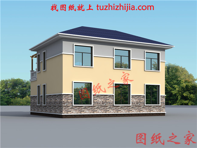 簡(jiǎn)單實(shí)用兩層樓的房子設(shè)計(jì)圖，13×10占地130平方米