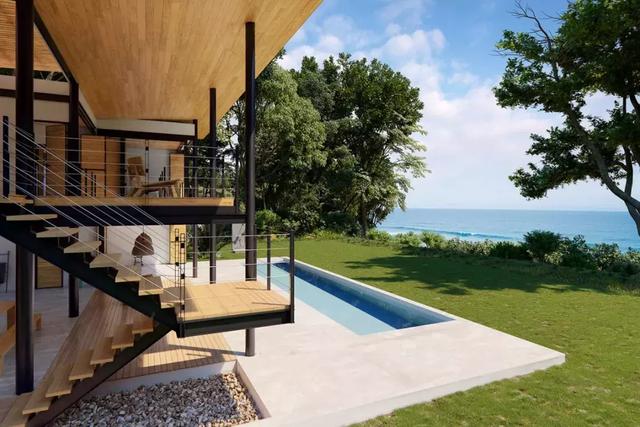 度假風(fēng)格、輕松悠閑的家庭別墅效果圖實(shí)拍，真漂亮