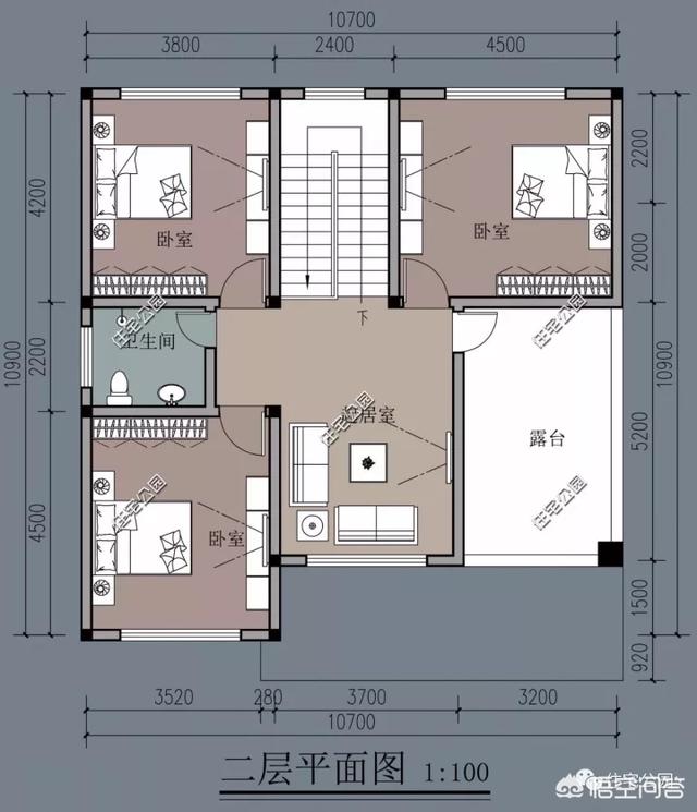 10×10米農村建房怎么設計圖紙方案？
