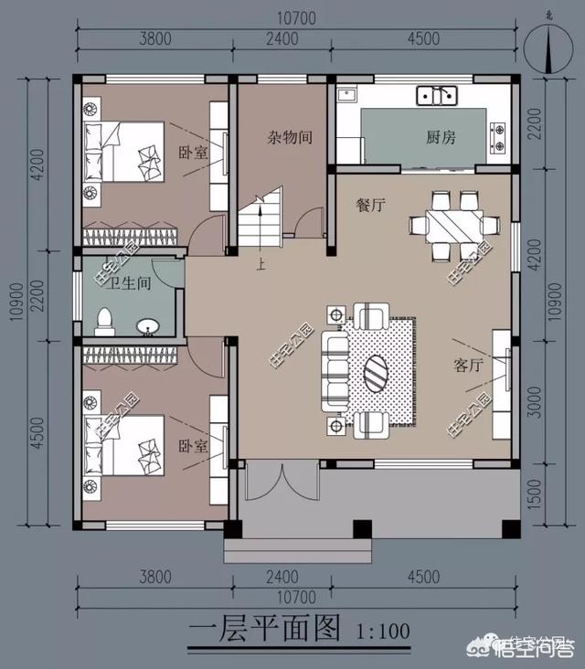 10×10米農村建房怎么設計圖紙方案？