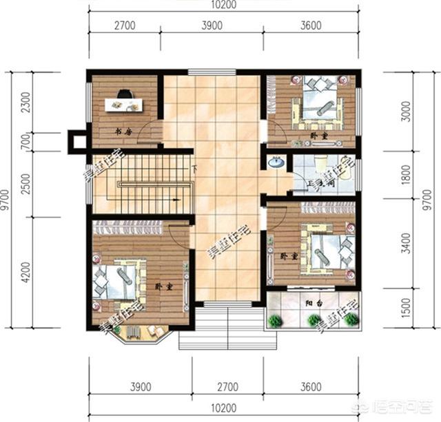 10×10米農村建房怎么設計圖紙方案？