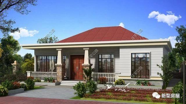 農(nóng)村一層平房戶型方案圖，經(jīng)濟(jì)實(shí)惠15萬(wàn)就能建好