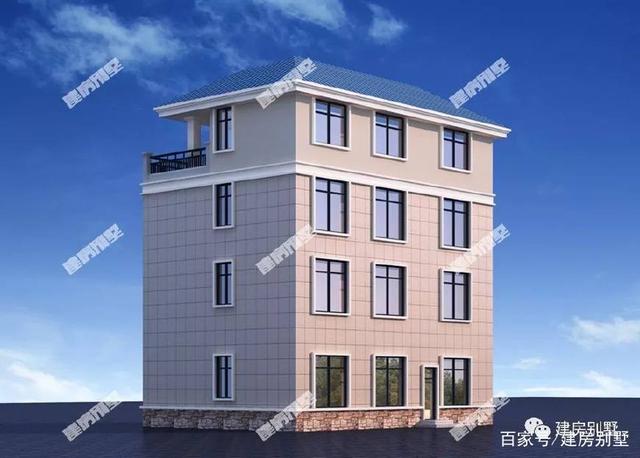 3款帶大露臺的四層別墅設(shè)計方案圖，挑一套隨便建