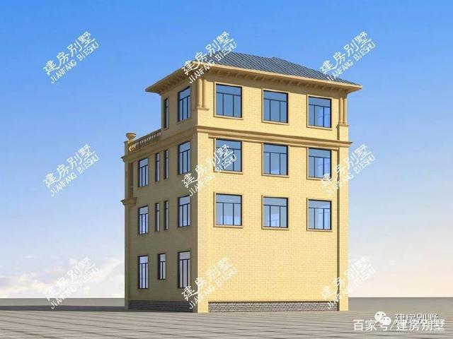 3款帶大露臺的四層別墅設(shè)計方案圖，挑一套隨便建