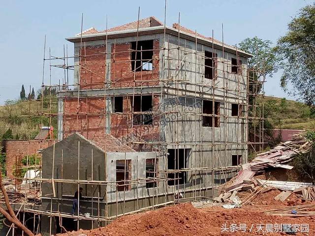 進(jìn)深10米農(nóng)村自建別墅設(shè)計(jì)圖，附施工全過程