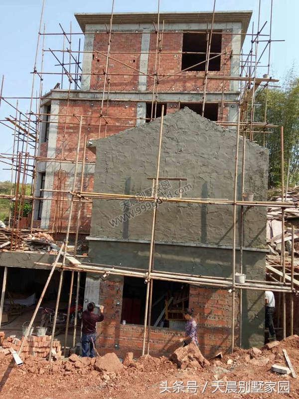 進(jìn)深10米農(nóng)村自建別墅設(shè)計(jì)圖，附施工全過程