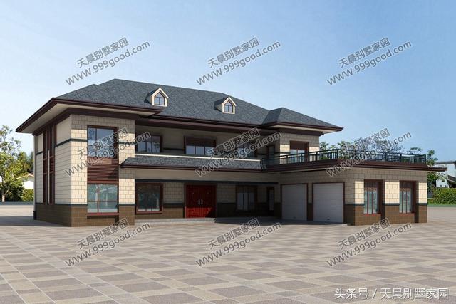 3款帶配房的農(nóng)村二層房屋設(shè)計(jì)圖，布局超接地氣